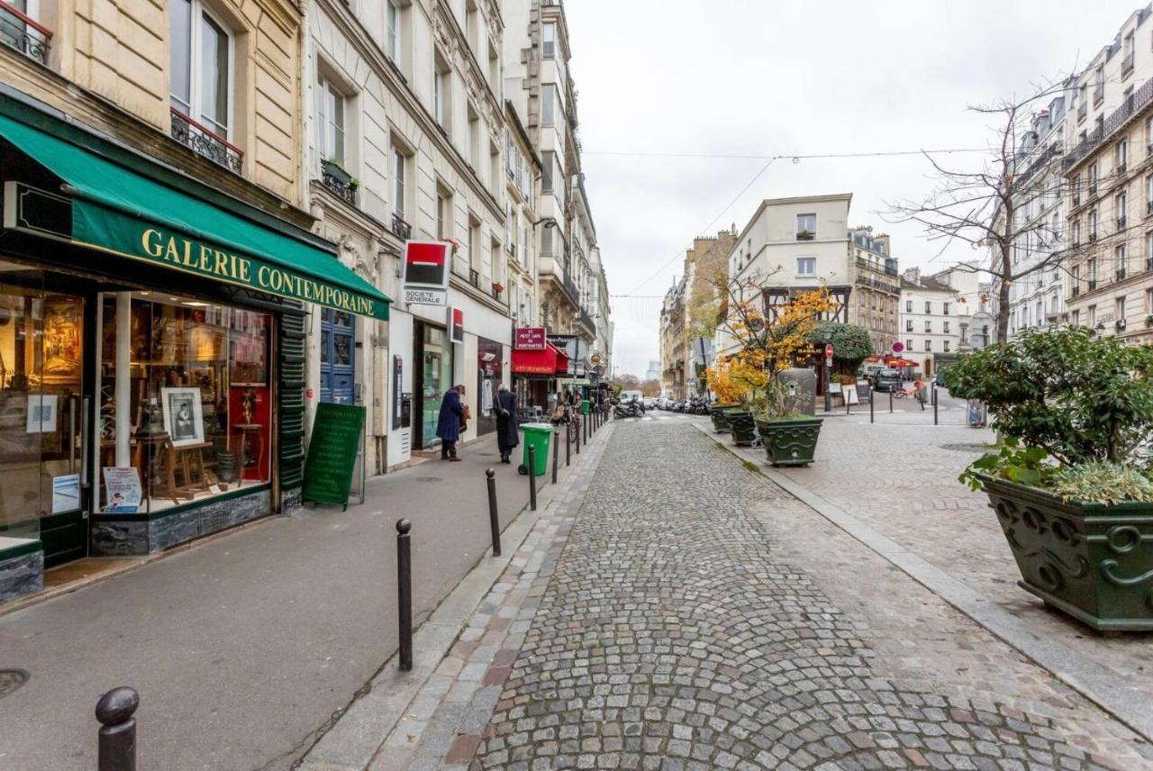 Abbesses - Superbe appartement avec cheminées París Exterior foto